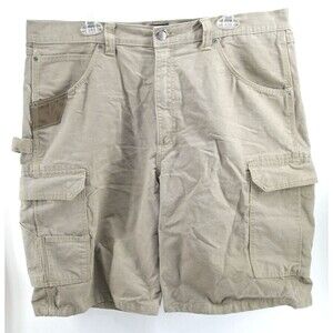 Wrangler Workwear Shorts Mens 38 Tan Khaki Ripstop Cargo‎ Carpenter Ranger